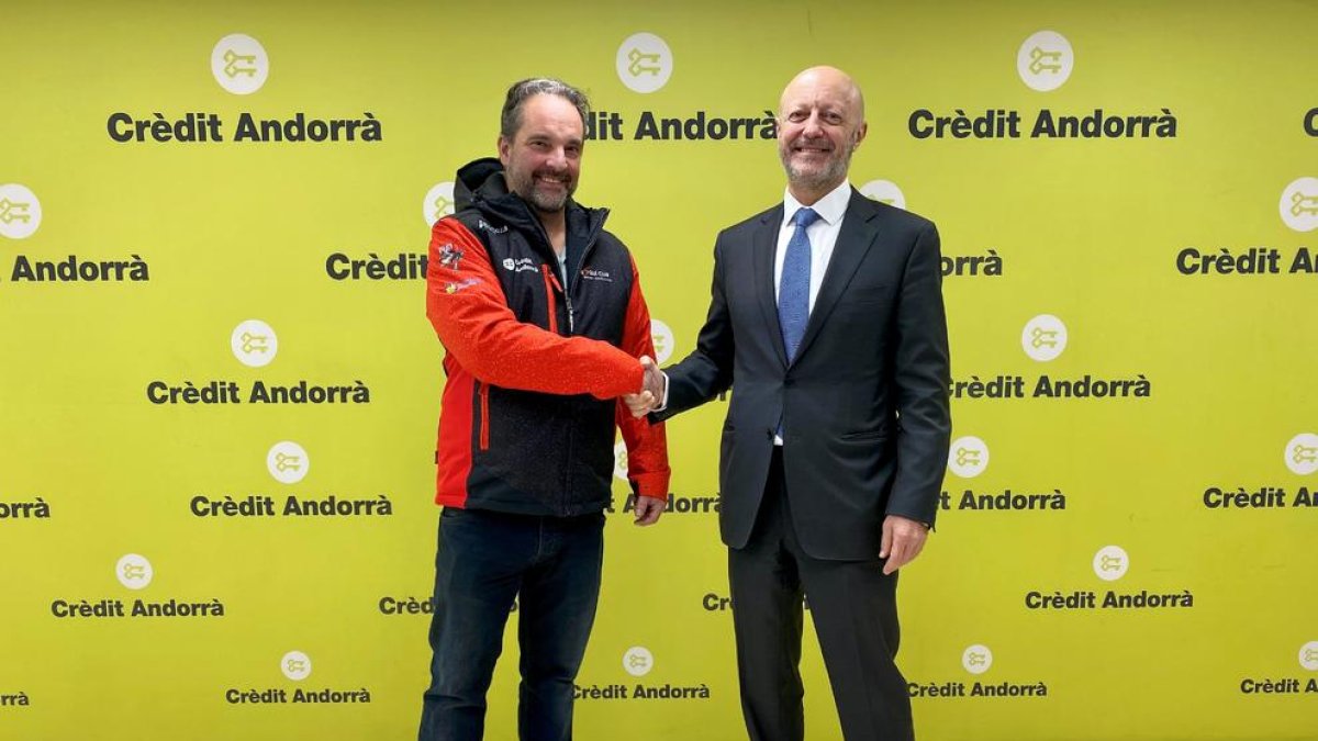 Signatura del conveni entre Crèdit Andorra i l'ECEP