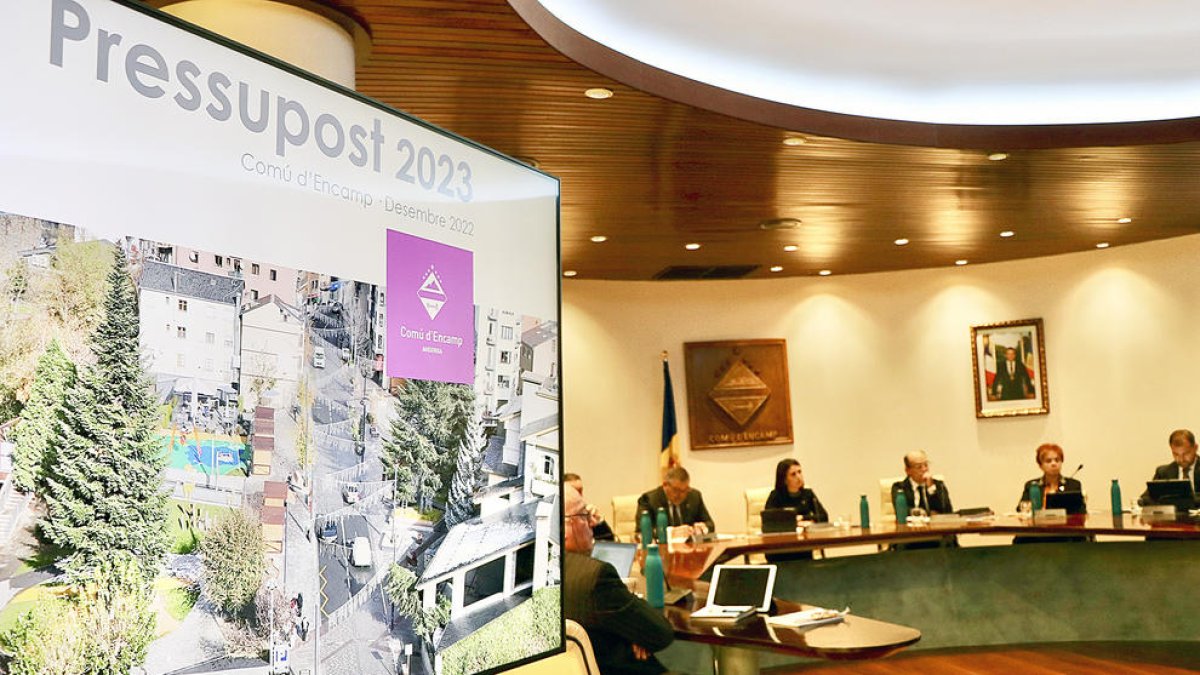 Sessió de consell de comú d'ahir.