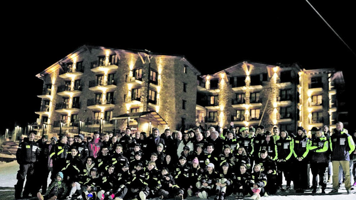 Els participants en la trobada de Nadal de la Federació Andorrana d'Esquí.