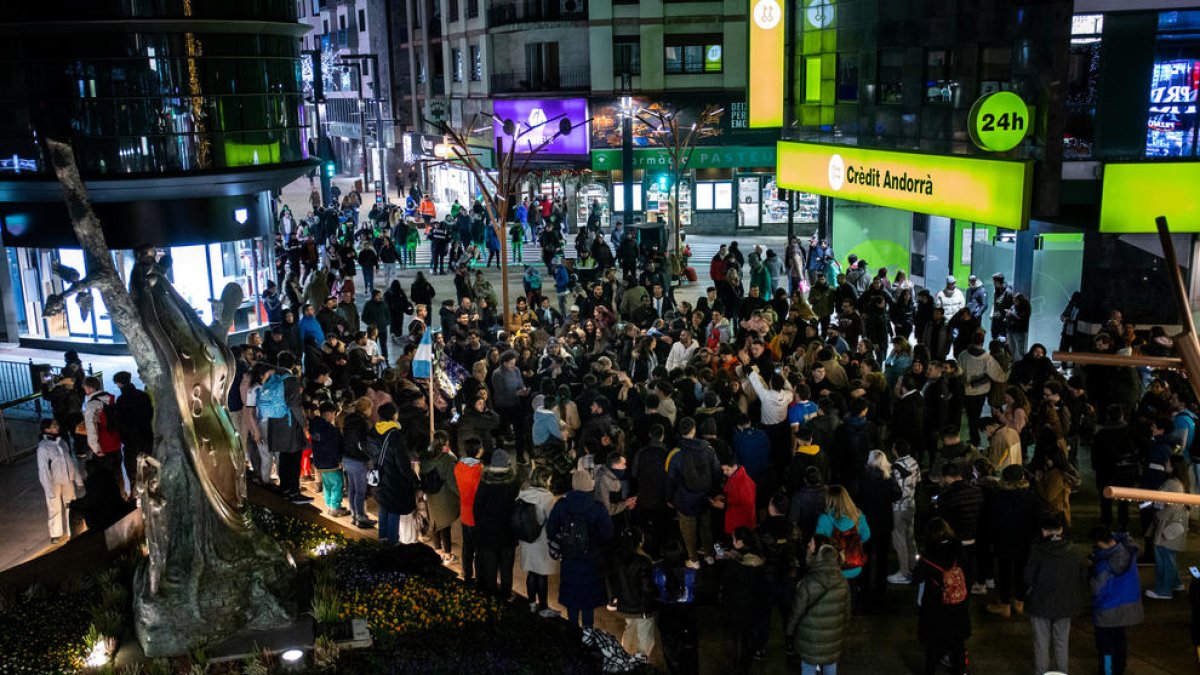 Ciutadans argentins celebrant la victòria al Mundial.