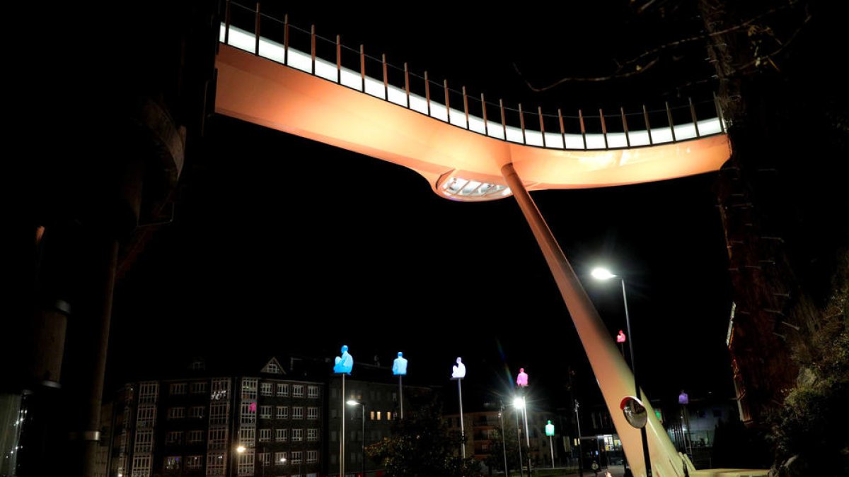 Enllumenat públic d'Andorra la Vella.