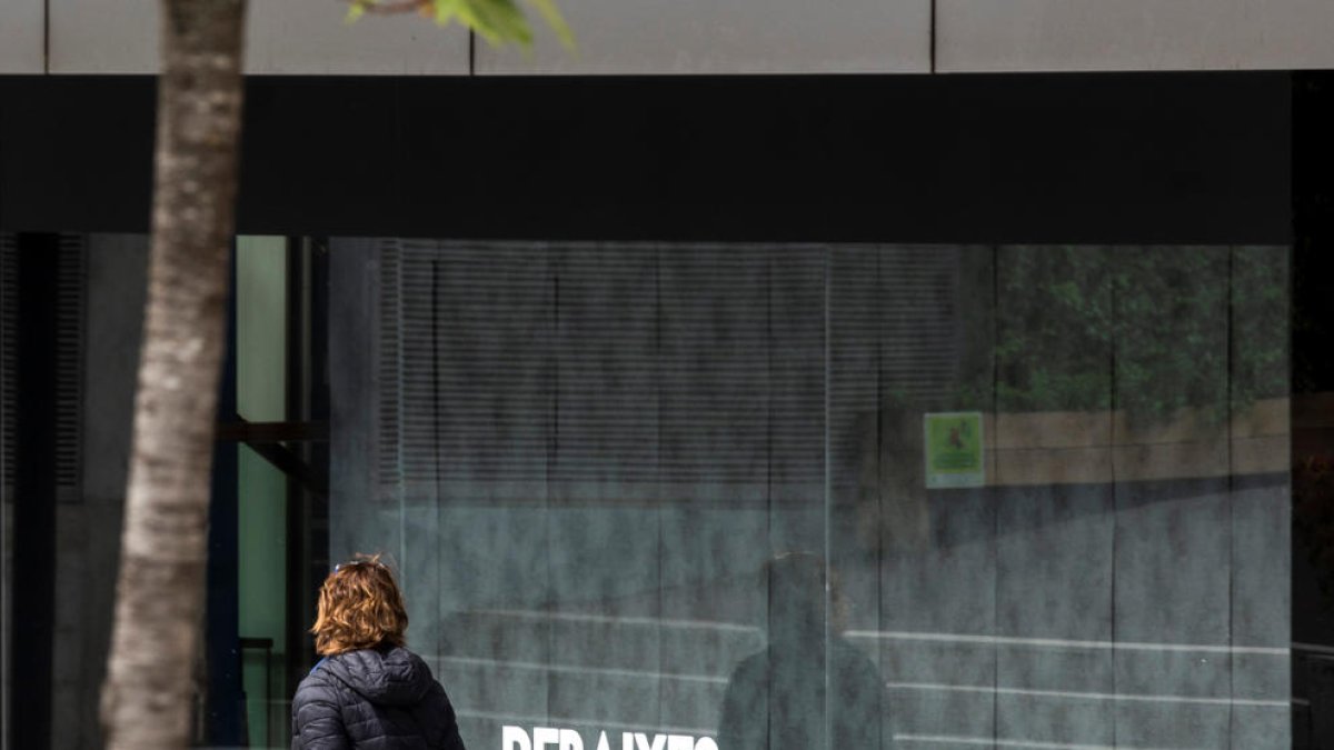 Una dona amb el carro de la compra.