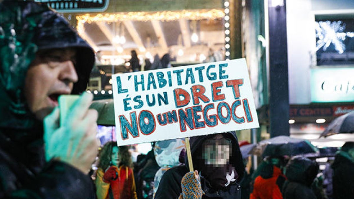 Mobilització sobre la situació de les vivendes.