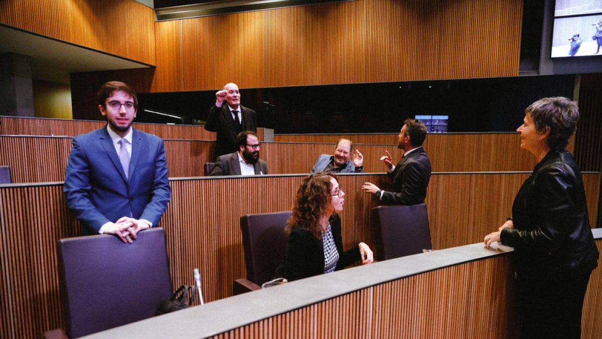Els membres del grup parlamentari socialdemòcrata al Consell.