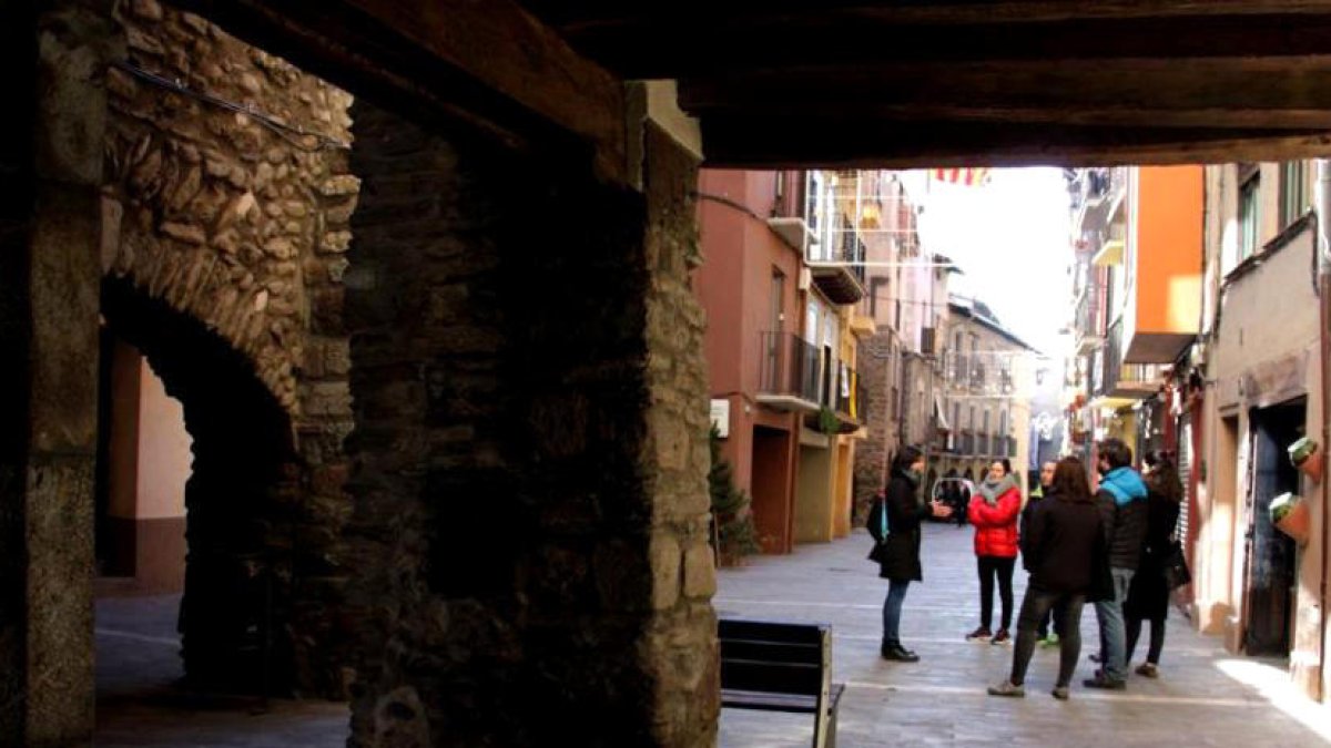 El carrer dels Canonges de la Seu d'Urgell.