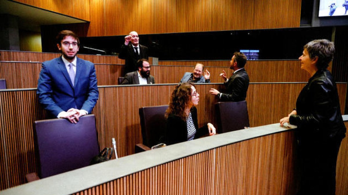 Els consellers generals socialdemòcrates al Consell.