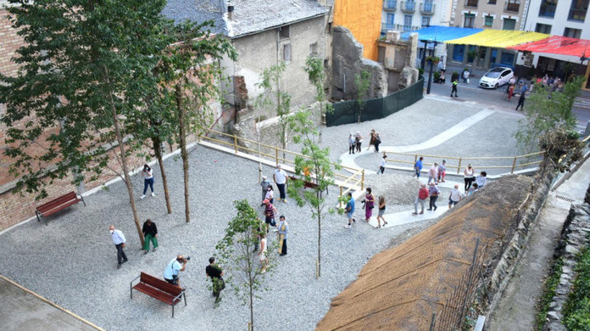 La plaça Major de Sant Julià de Lòria.