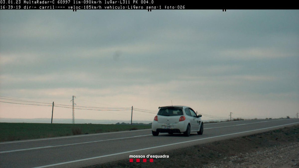 El cotxe on viatjaven els dos detinguts.