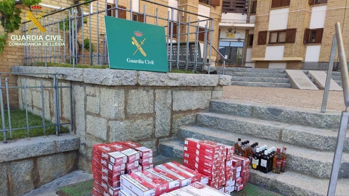 La mercaderia interceptada ahir per la guàrdia civil