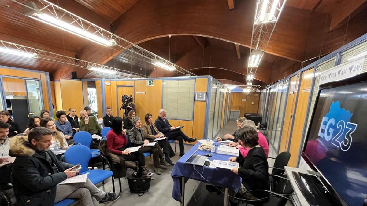Roda de premsa de presentació de la programació de les eleccions generals