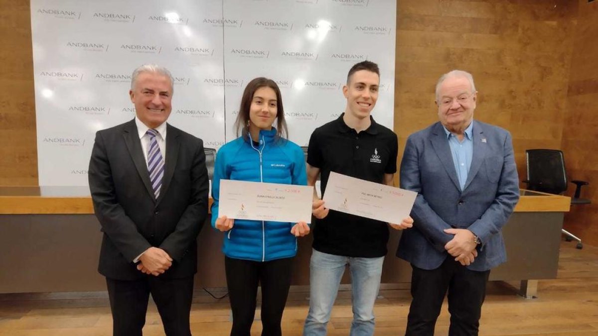 Entrega de premis als atletes olímpics