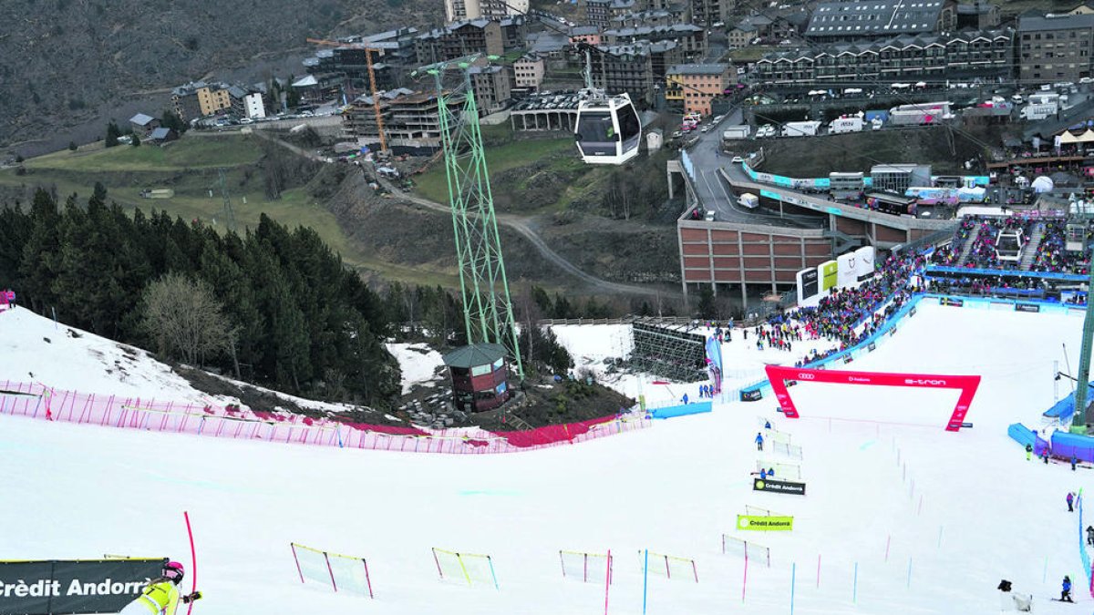 La pista Avet de Soldeu durant les finals de la Copa del Món.