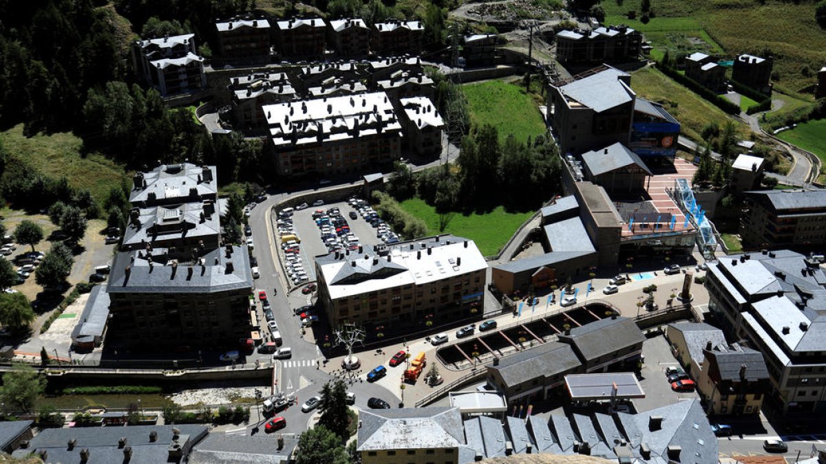 Vista del centre de Canillo.