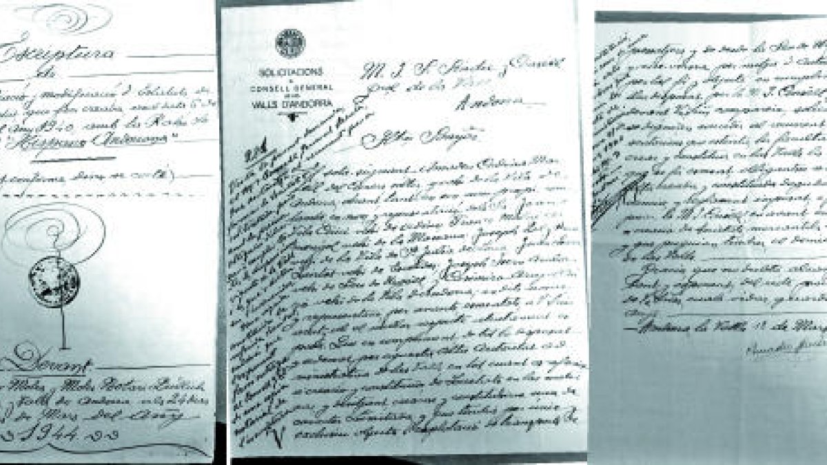 Escriptura del 1944 de modificació dels estatuts del 1940 de la Hispano Andorrana.