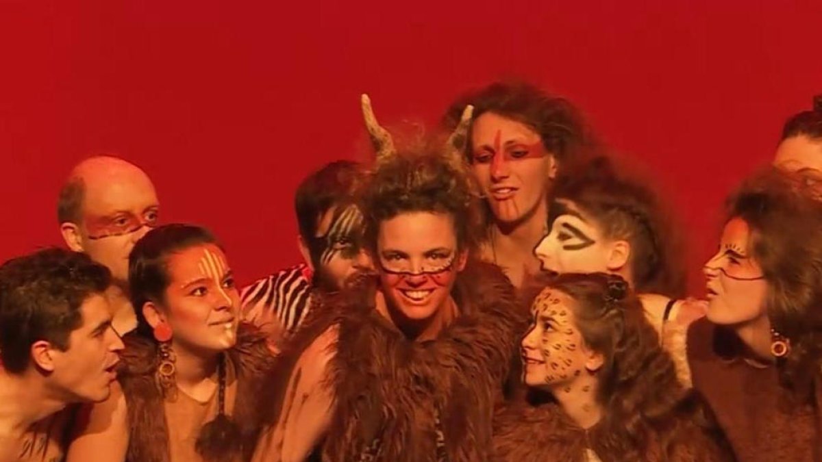 Anna Aguarelles, en un moment de la representació.