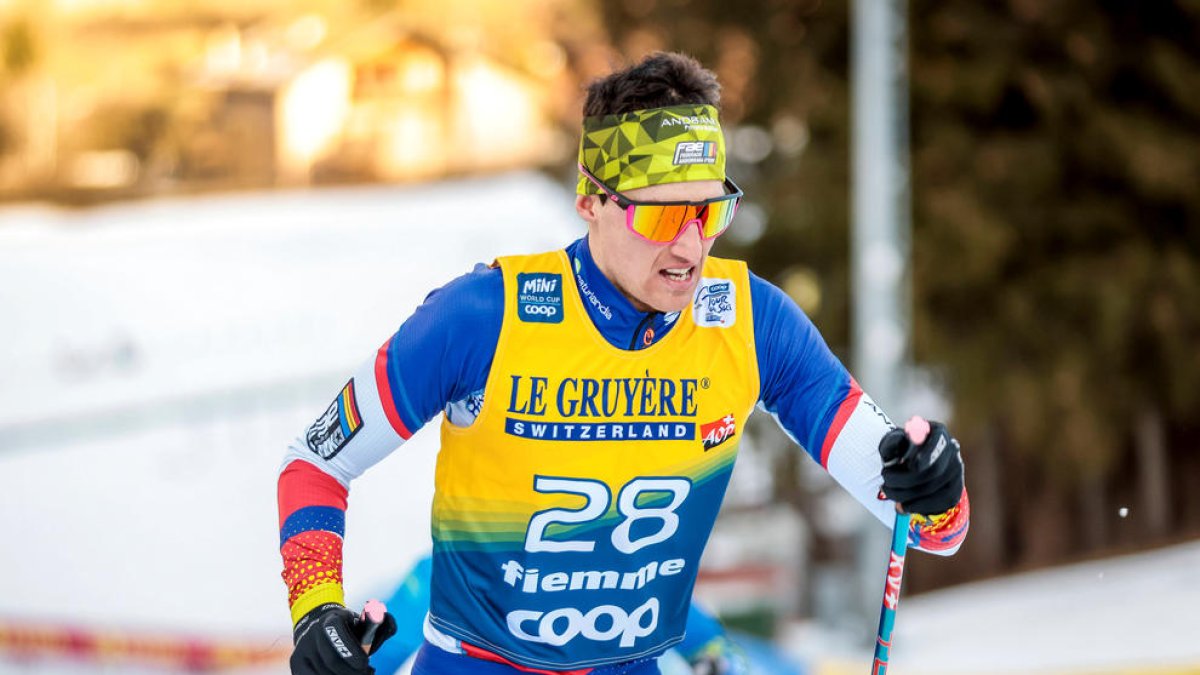 Irineu Esteve, a la cursa d'ahir.