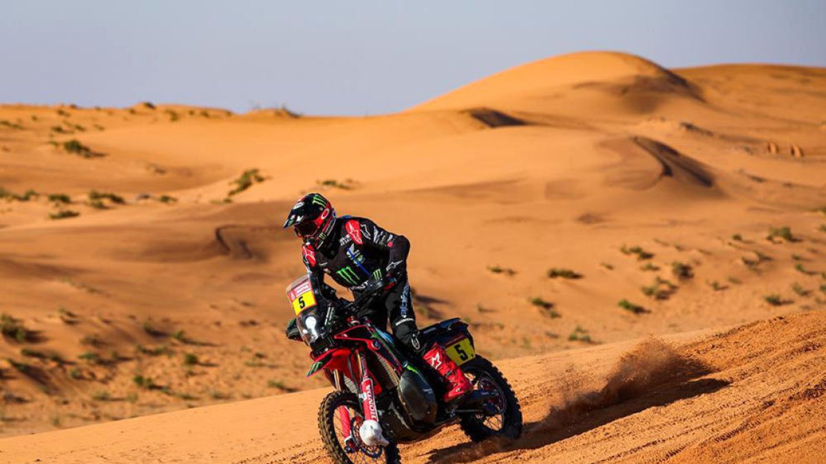 Barreda, a una de les etapes del Dakar.