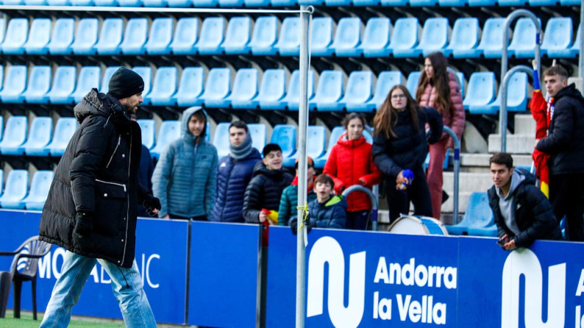 Gerard Piqué, en un partit d'aquesta temporada a l'Estadi Nacional.