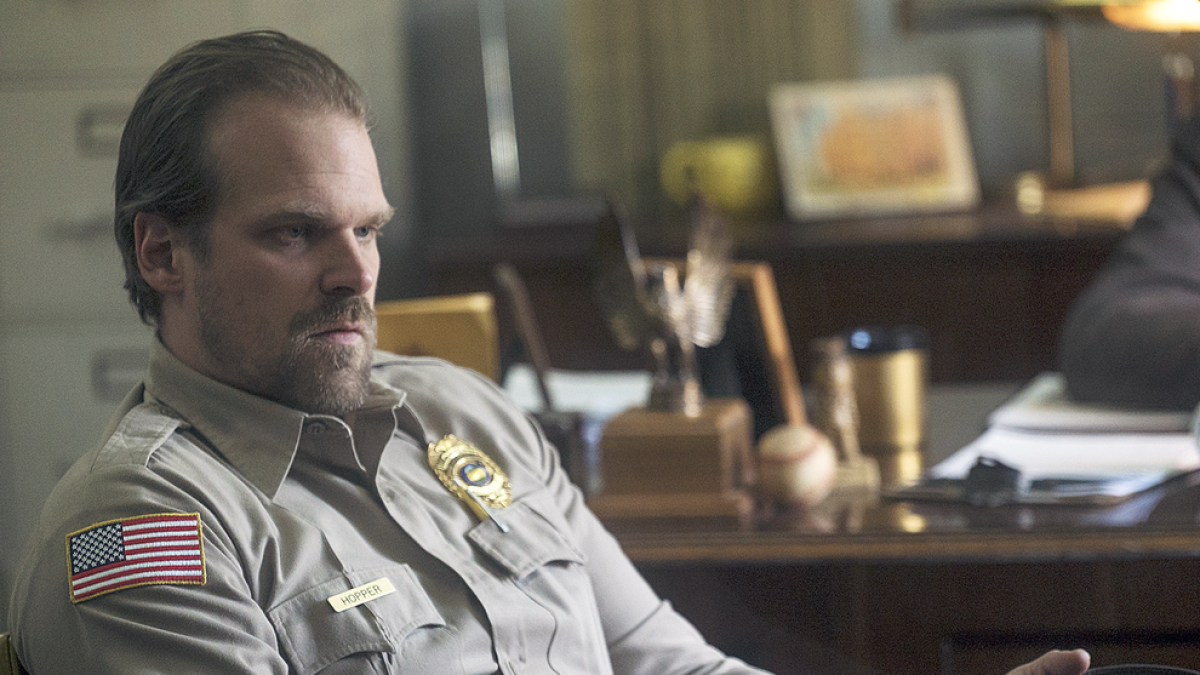 David Harbour en el paper de Jim Hopper a 'Stranger Things'.