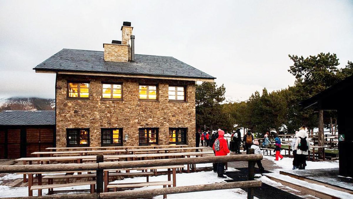 Turistes a Naturland aquest Nadal.