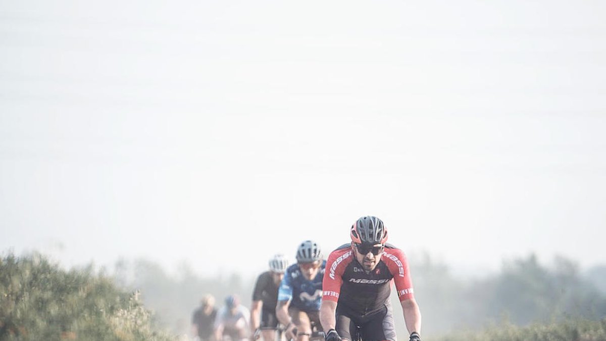 Xavi Jové, durant la cursa.