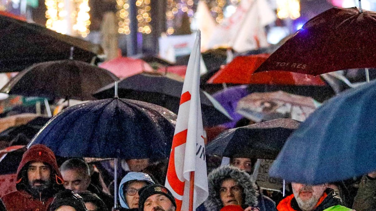 Gabriel Ubach a la manifestació del desembre.