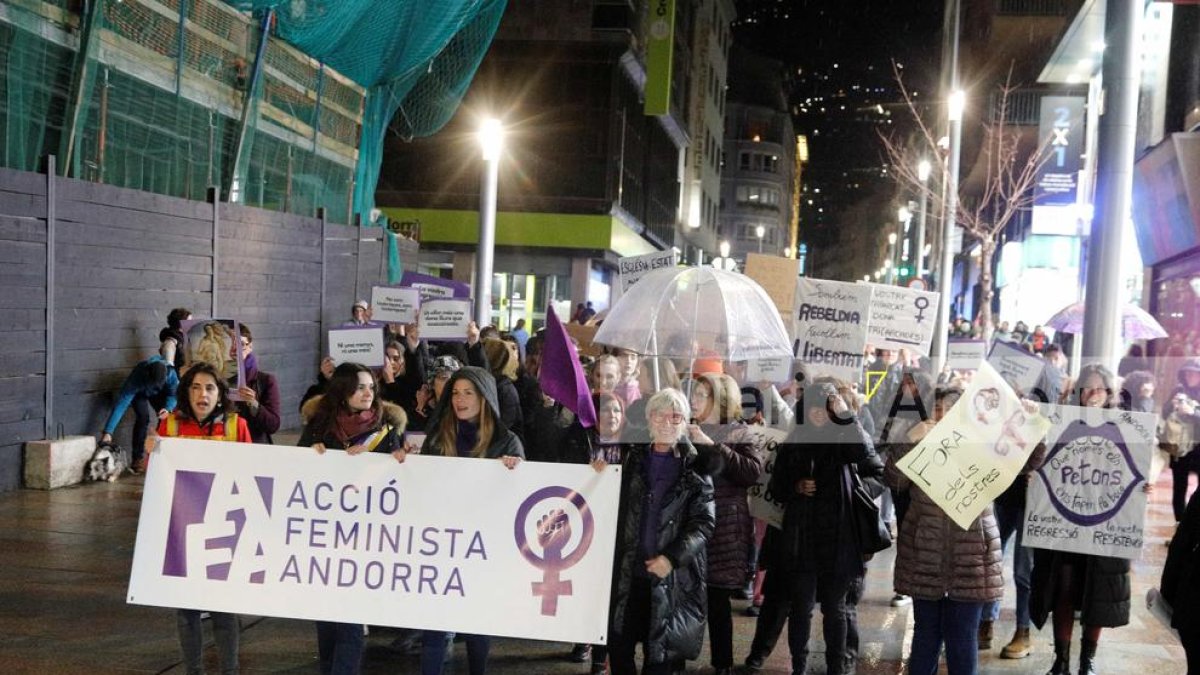 Manifestació pel Dia de la Dona
