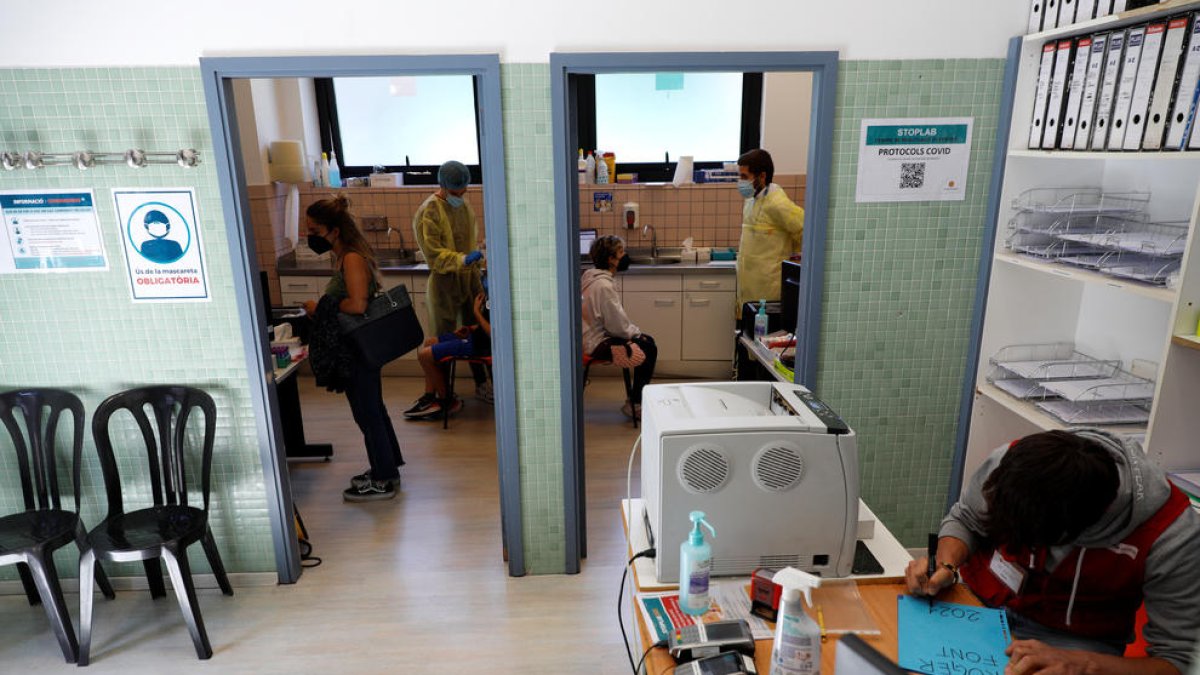 Un dels stoplabs que van funcionar per fer proves diagnòstiques.