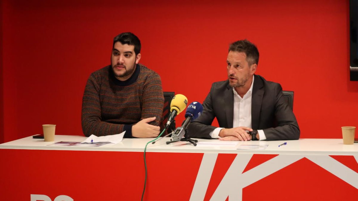 López i Baró a la roda de premsa d'aquesta tarda