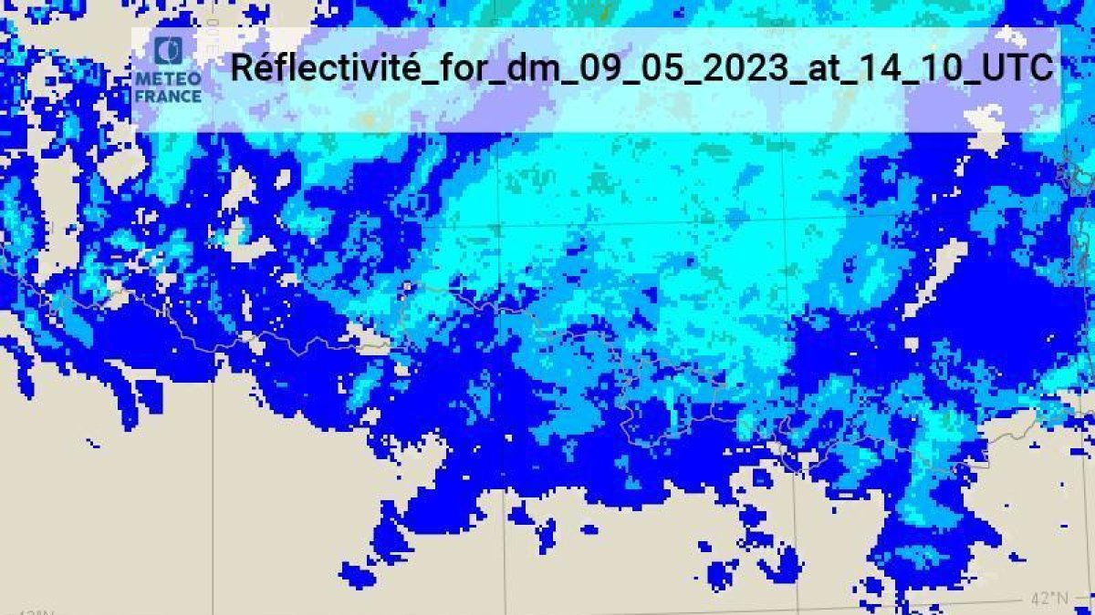 Les precipitacions avancen d'oest a est