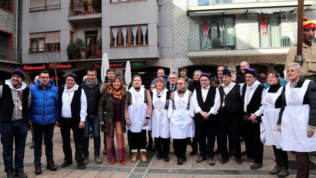 Escudellaires i membres del comú, el 2020.