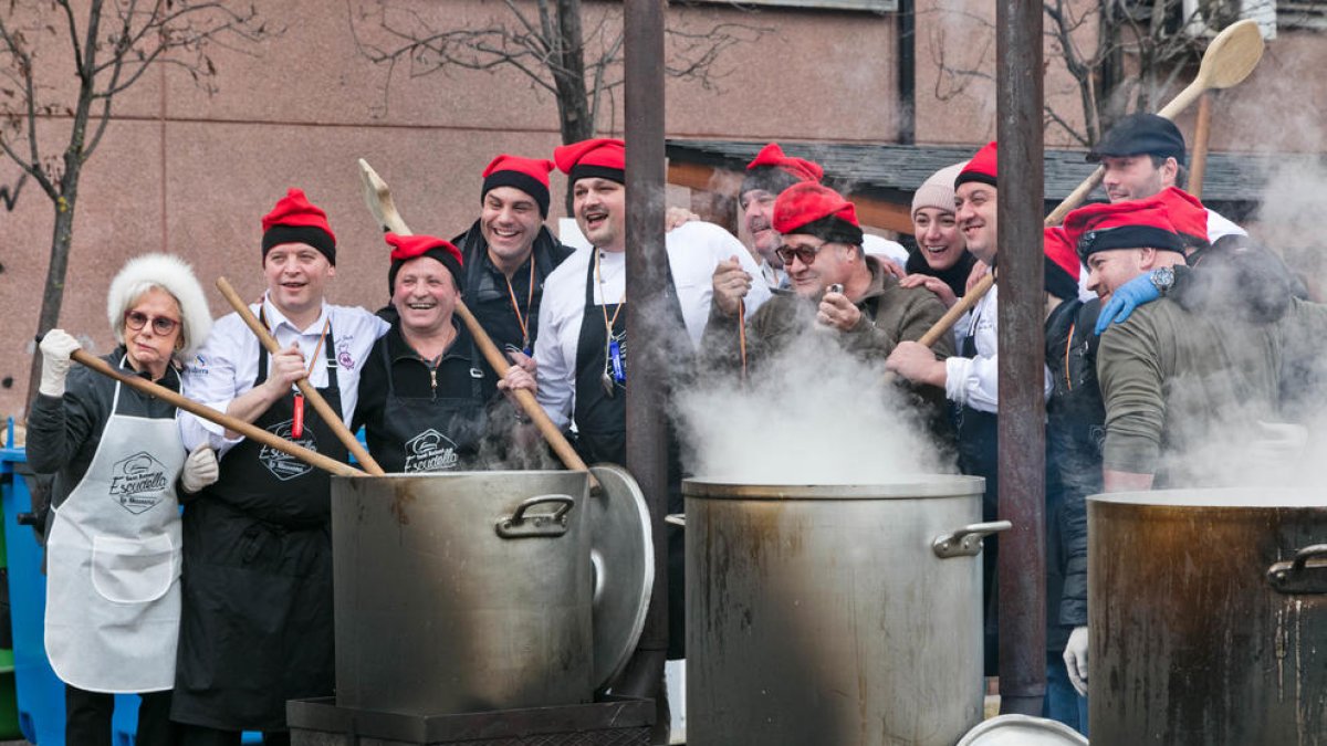 Escudellada de Sant Antoni a la Massana el gener del 2020