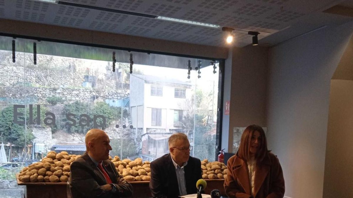 Quim Dolsa i Valentí Closa aquest matí en roda de premsa