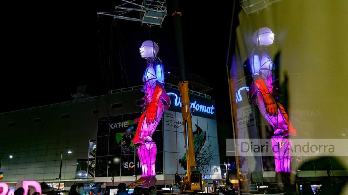 Preparació de l'espectacle de Fura dels Baus