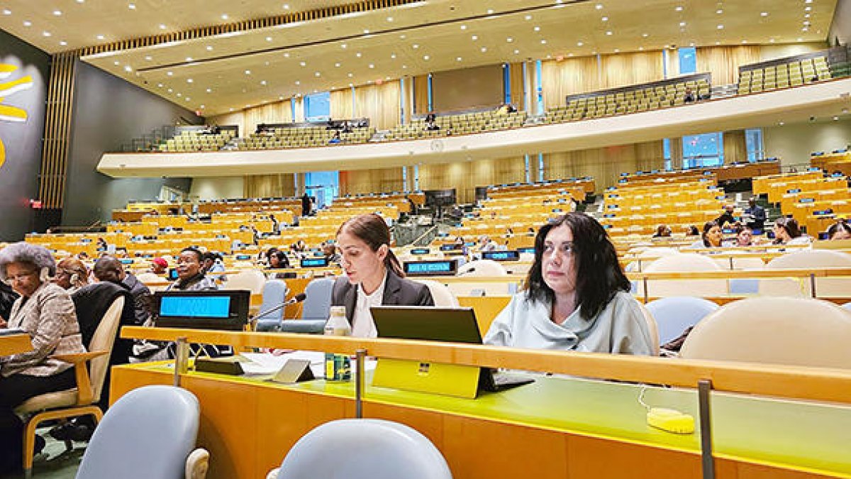 Álvarez a la seu de l'ONU.