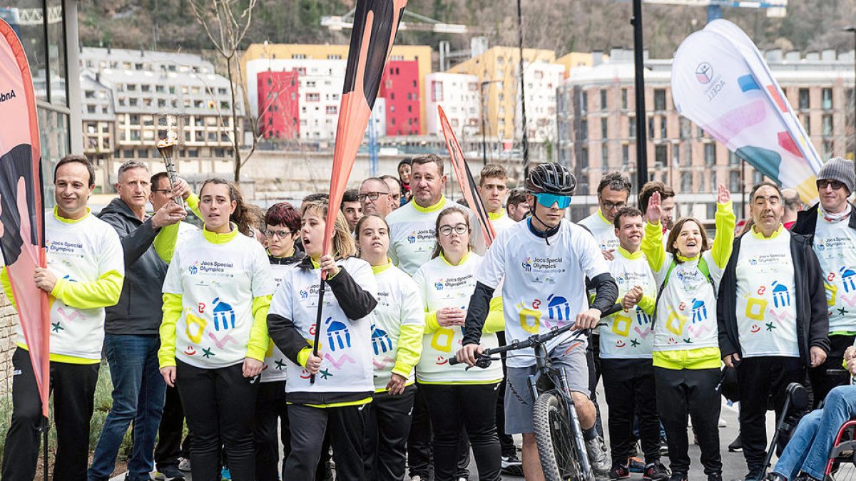 Relleu dels jocs Special Olympics a Granollers