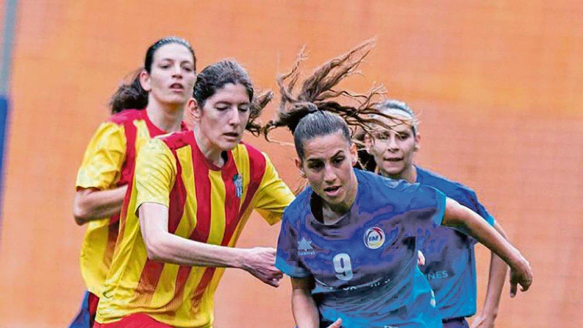 Erica Gonçalves durant un partit d'aquest curs.