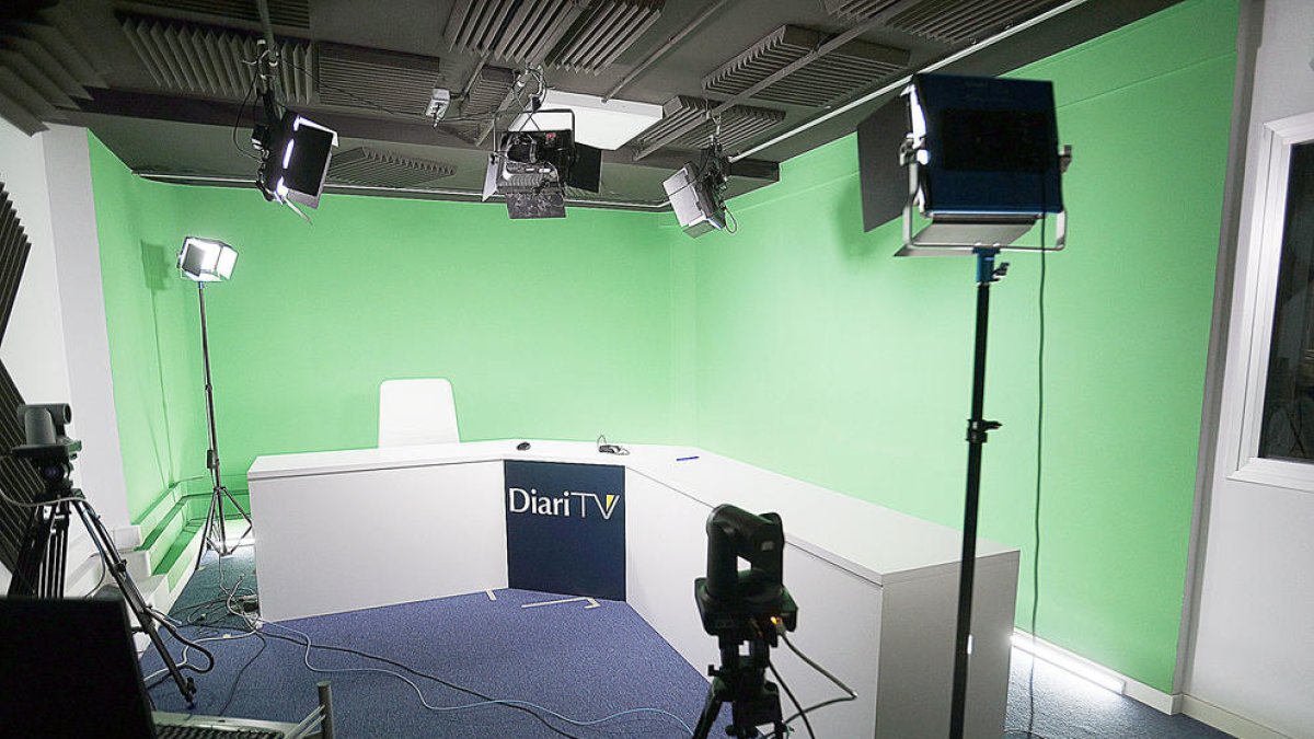 El plató de Diari TV.