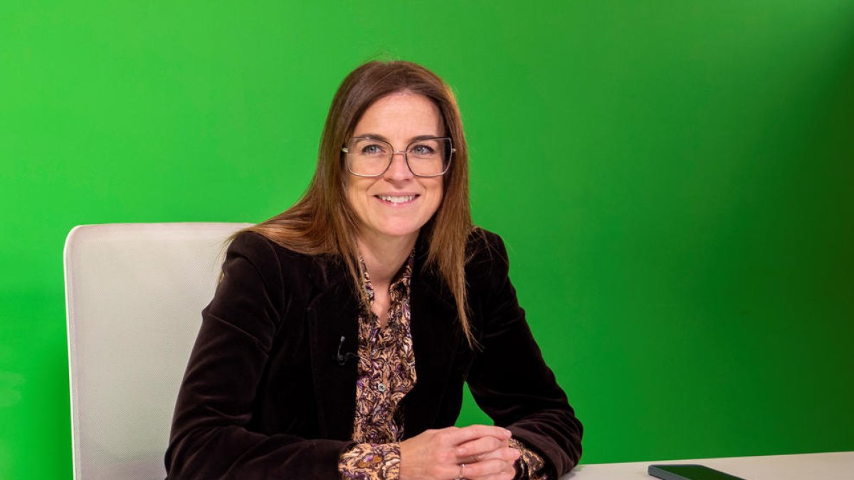 Sílvia Riva, a l'estudi de Diari TV.