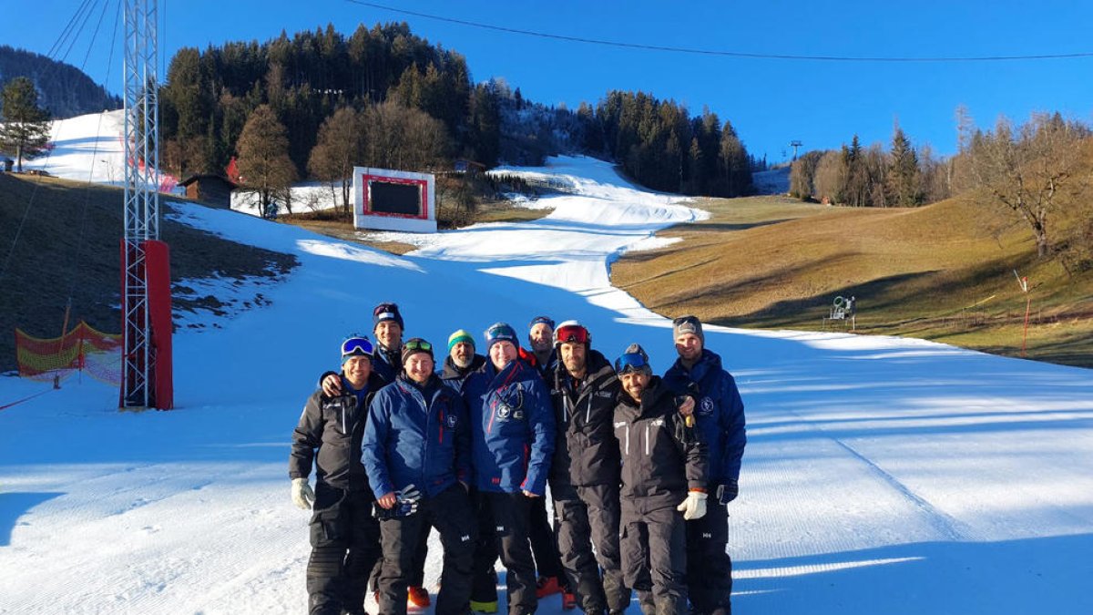 L'equip andorrà, a Àustria.