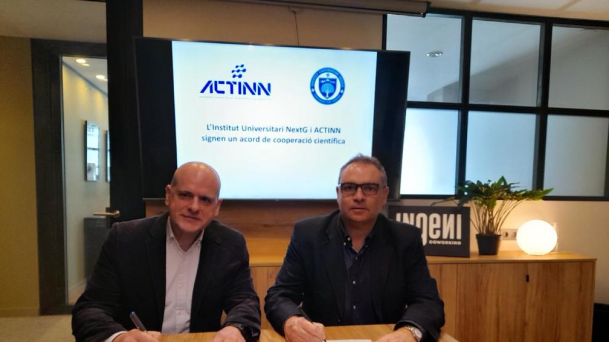 Conveni entre ACTINN i l'institut universitari NextG