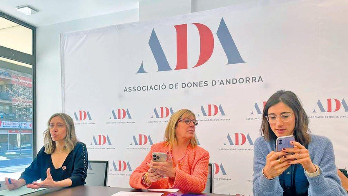 La presentació de la proposta, ahir a la seu de l'ADA.
