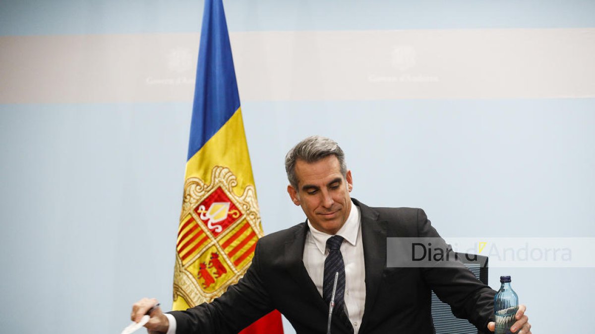 El ministre de Finances i portaveu, César Marquina.