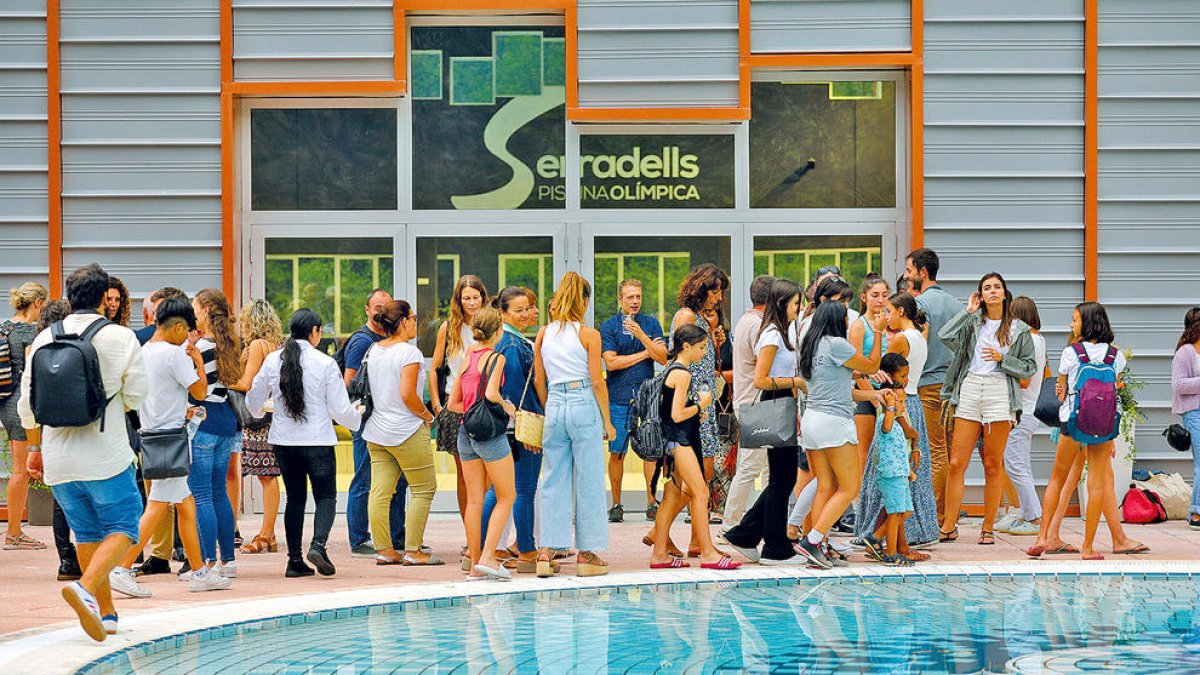 Inauguració de la piscina coberta l'estiu passat.