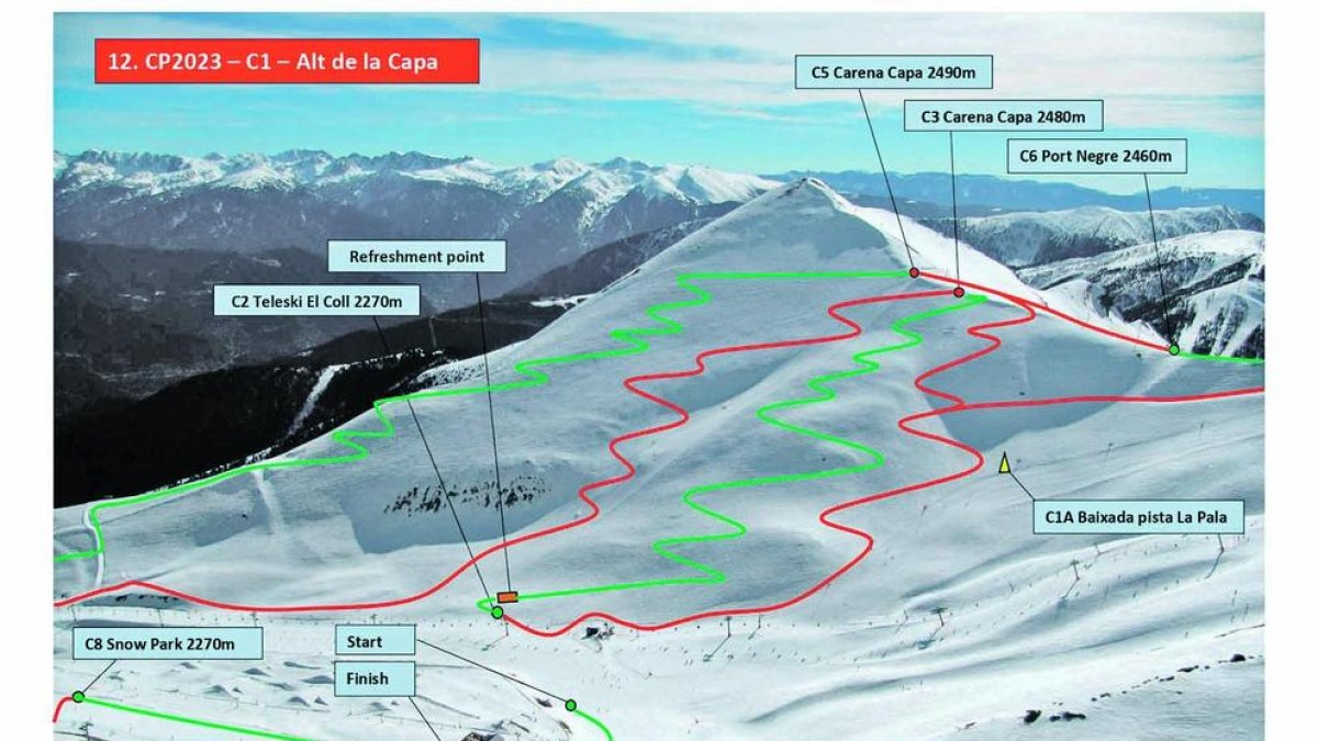 Circuit definitiu de la cursa individual.