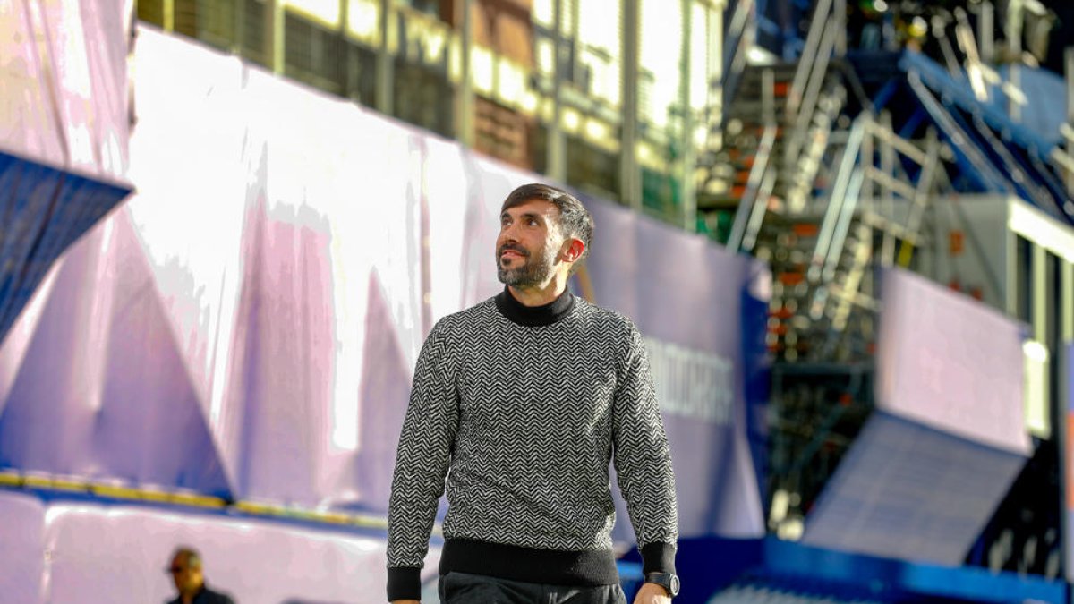 Eder Sarabia, al duel contra el Tenerife.