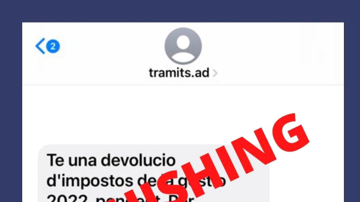 Intent de robatori de dades suplantant Tràmits