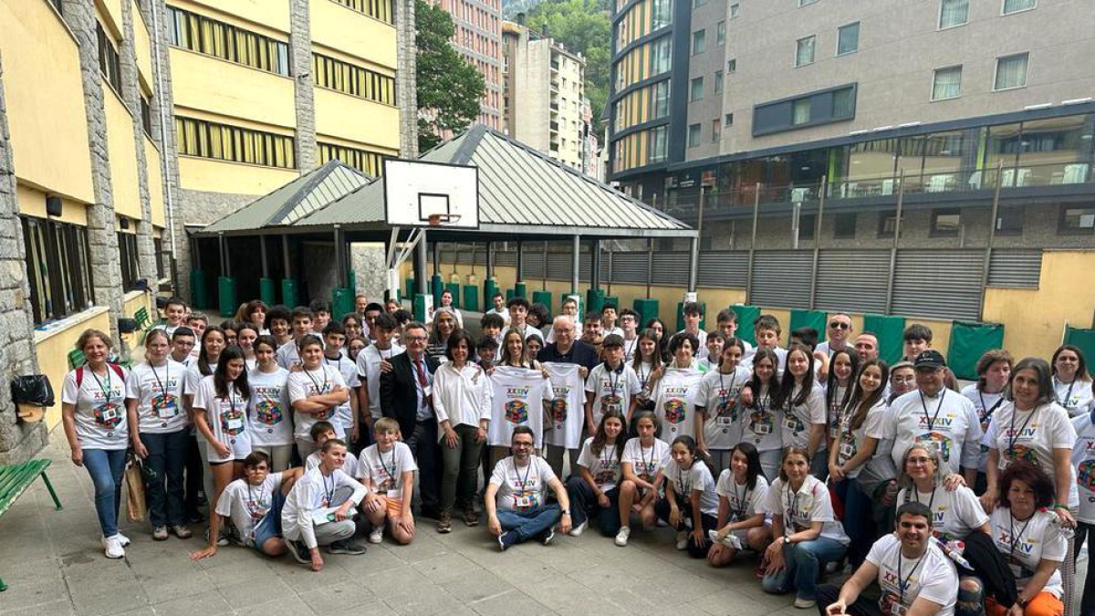 Participants en una edició anterior de l'Olimpíada de Matemàtica