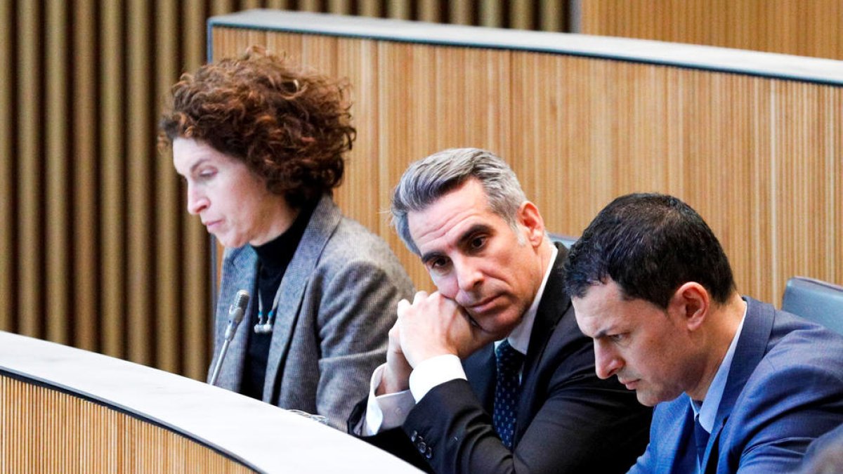 El ministre Marquina, ahir al Consell General.