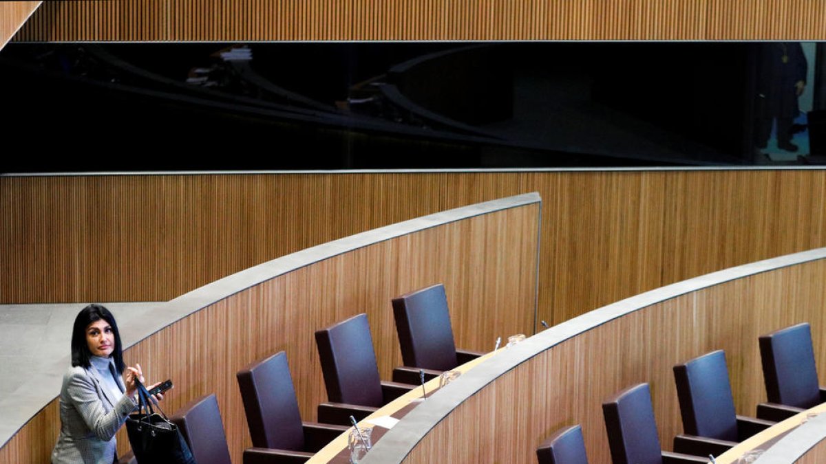 Carine Montaner, en la sessió d'ahir.